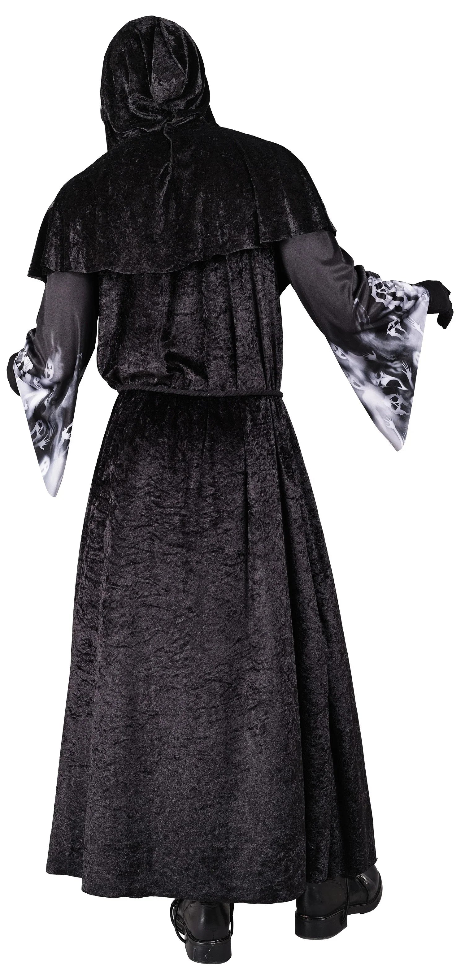 Disfraz de Brujo Nigromante con Capucha para Hombre Hechiceras y Brujos Medievales Widmann